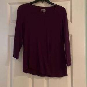 Chico’s purple t-shirt